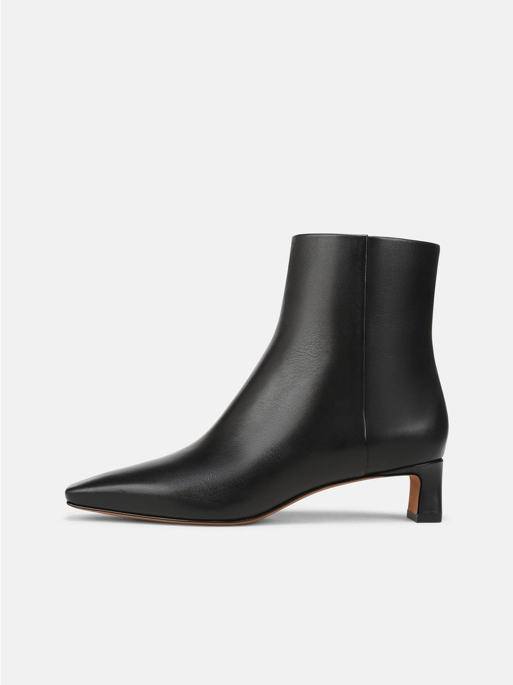 Vince Harlan Black Leather Square Toe Ankle Boots 8M Store Sample tried-on only - Picture 3 of 14